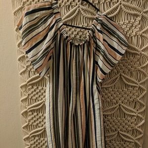 Off the shoulder stripe dress